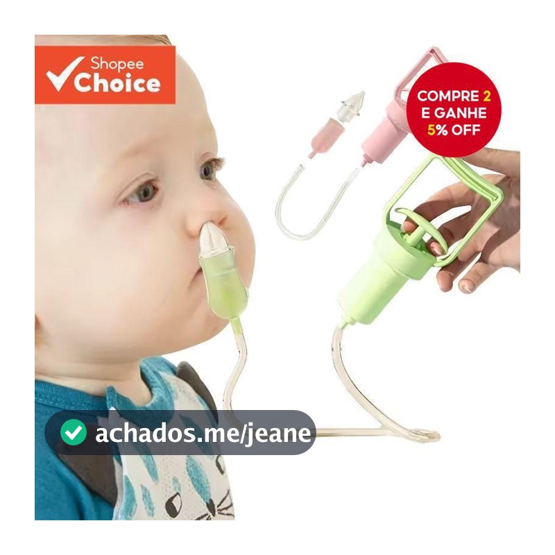 Aspirador nasal manual para bebês, limpa-nariz para recém-nascidos, previne mucosidade e congestão nasal.