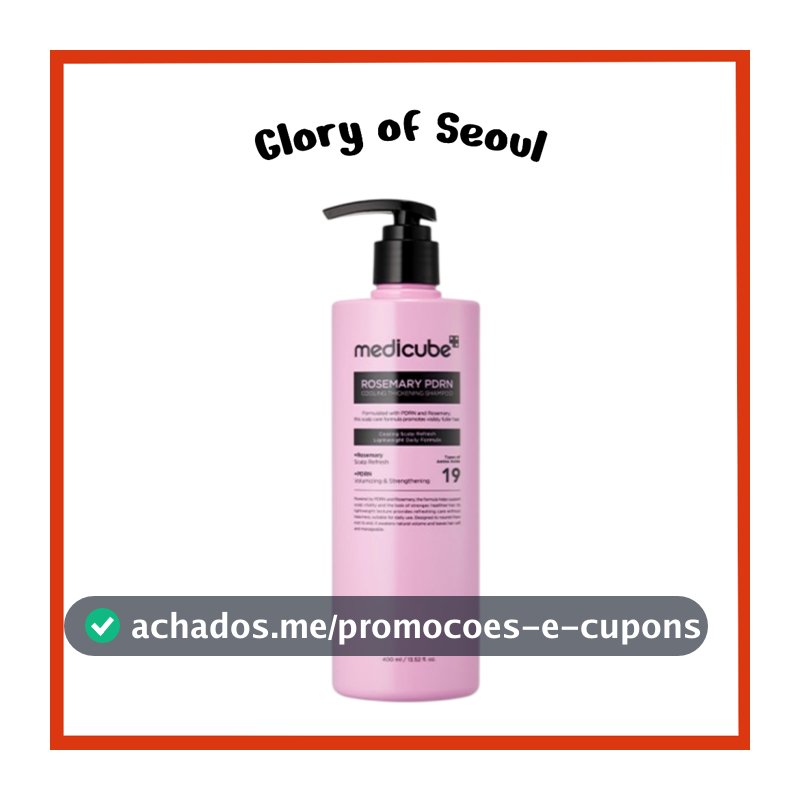 MEDICUBE Rosemary PDRN Cooling Thickening Shampoo, 400ml