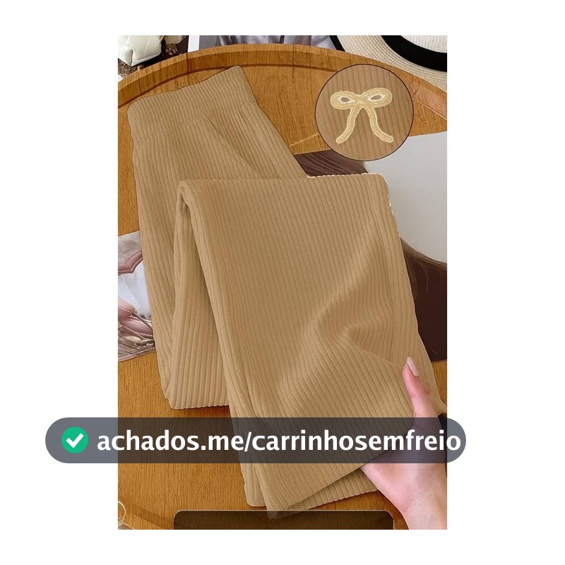 Calça Pantalona Feminina Tecido texturado Calça Feminino Cintura Alta Pantalona Elegante