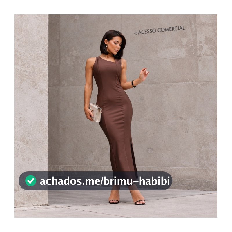 Vestido Longo Sem Manga Com Fenda Feminino Moda Elegante E Confortável De Uso Casual Envio imediato