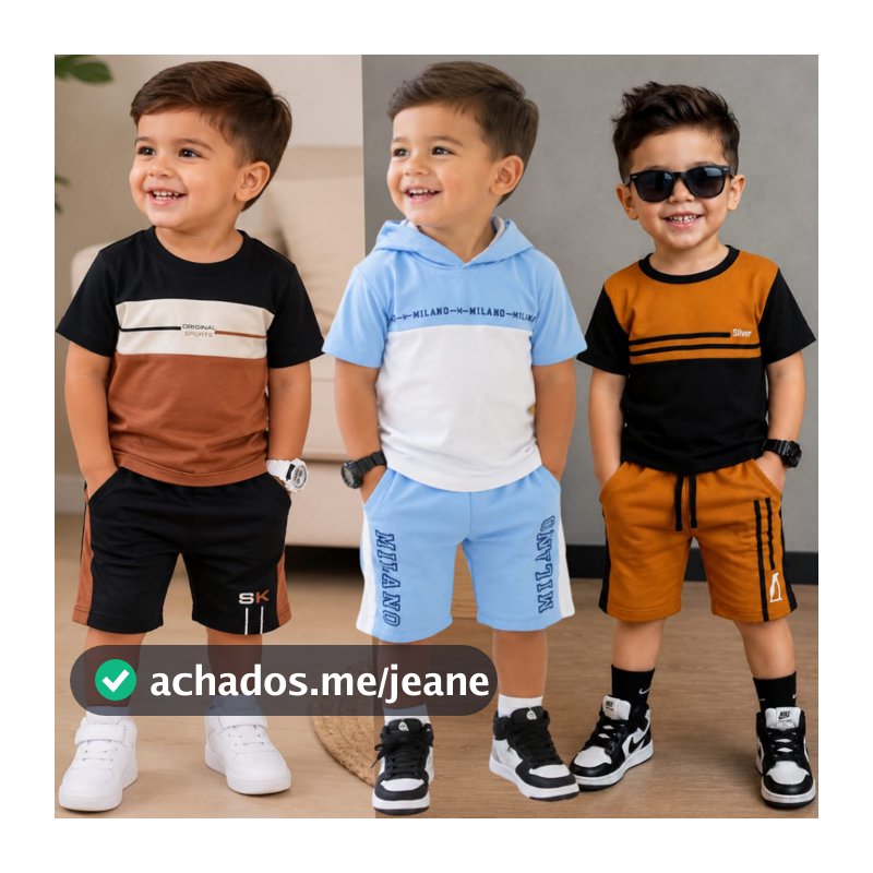 Conjunto Infantil Bebê Estiloso Blogueirinho Veste de 1 ao 4 anos