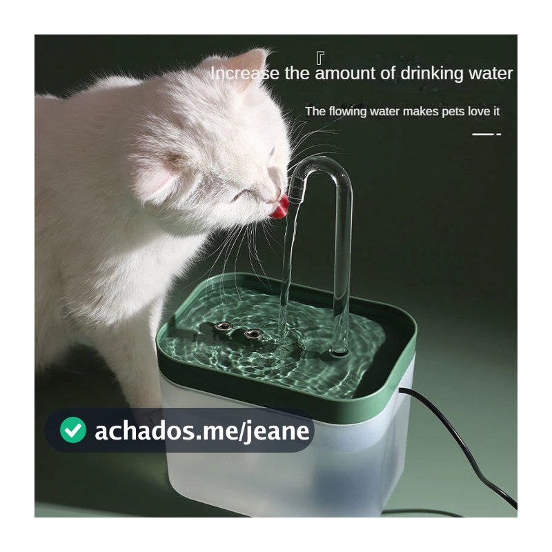 MIW Bebedouro Automático Elevado 1.5L com Filtro, Para Gato e Cachorro