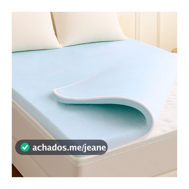 Pillow Top Casal Viscoelástico Espuma da NASA 138x188x6cm BF Colchões