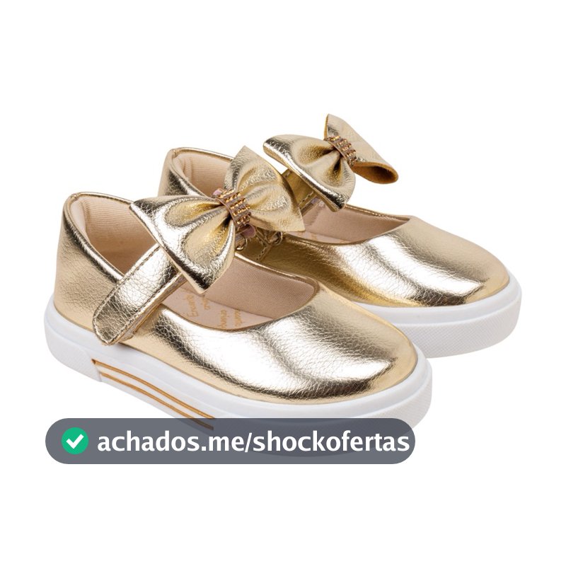 Sapatilha Infantil Feminina com Laço delicada