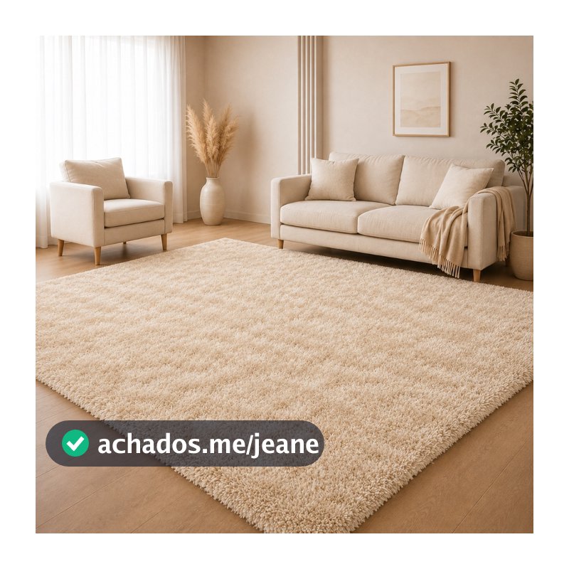 Tapete 2,00x1,50 Peludo Felpudo Quarto Sala Várias Cores