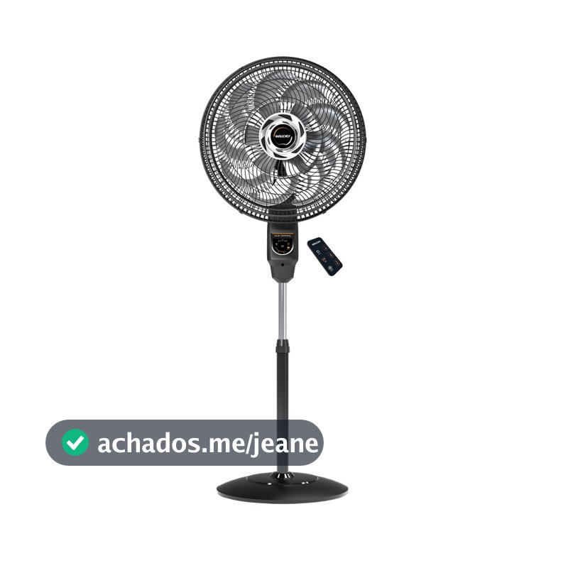 Ventilador de Coluna Mallory Max Control 40cm Preto e Grafite