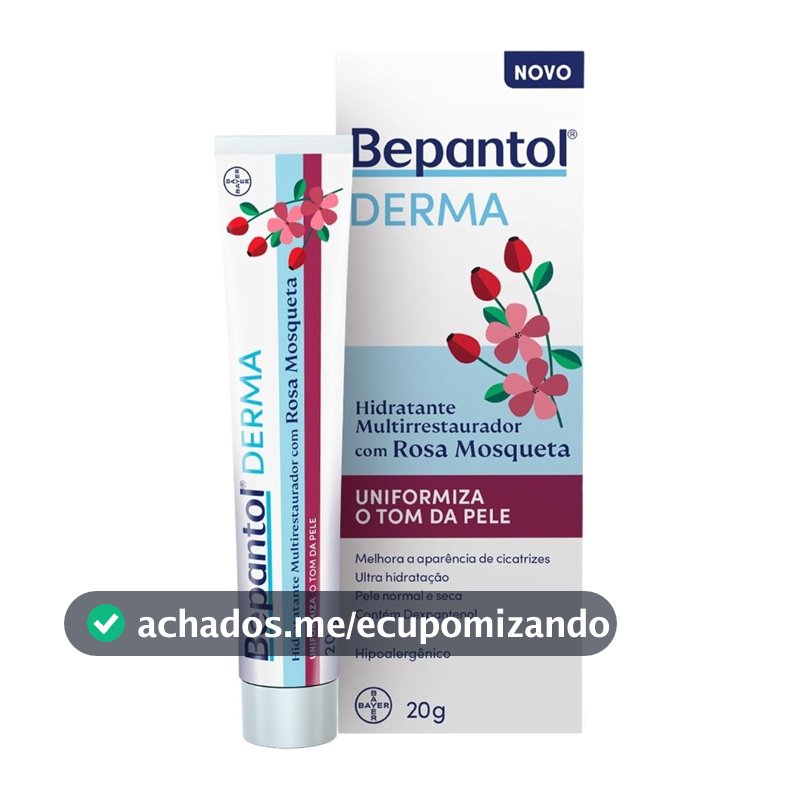 Bepantol Derma Pink Mosqueta , Hidratante Multi-Restorer Hipoalergênico , 20g