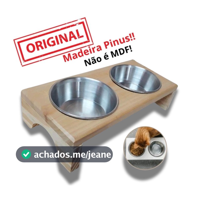 Comedouro para Gatos e Cachorro Pequeno Porte
