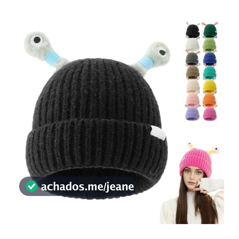 Chapéu De Gorros De Malha , Com Olhos , Brilhante LED Quente De Cor Sólida Resistente Ao Desgaste , Presentes De Natal