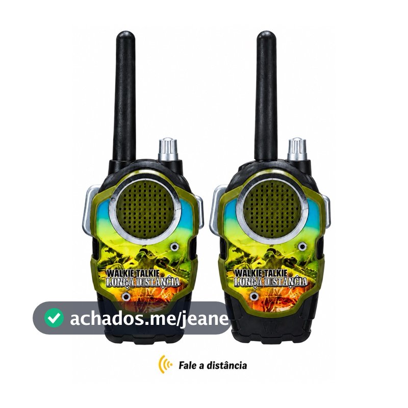 Walkie Talkie Infantil Kit 2 Unidades Rádio Comunicador Brinquedo para Crianças Meninos e Meninas