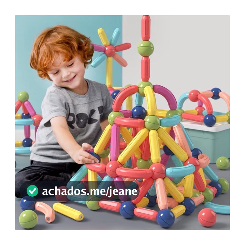 BRASTOY Blocos De Construção 3d Magnéticos Brinquedo ímã Varas Bolas Jogo Montagem Para Crianças