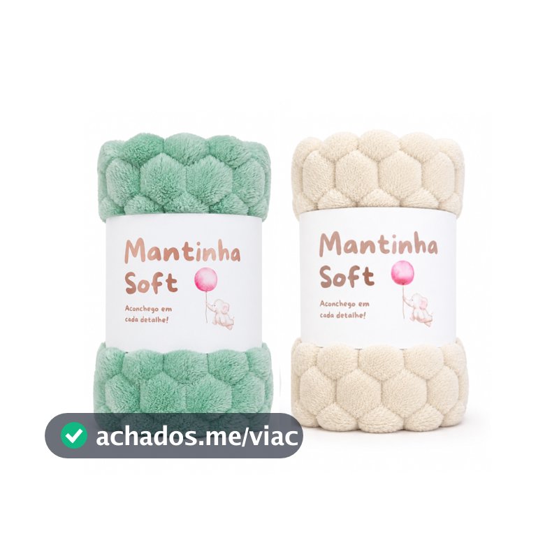 Kit 02 Mantas Cobertor Bebe Tartaruguinha Macia Quentinha Inverno