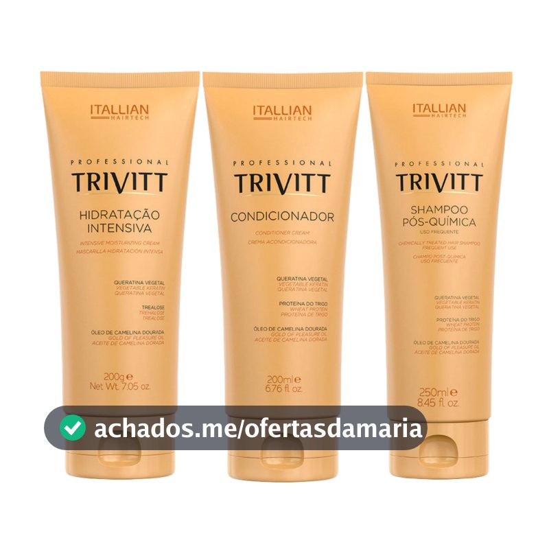 KIT HOME CARE TRIVITT COM HIDRATAÇÃO INTENSIVA