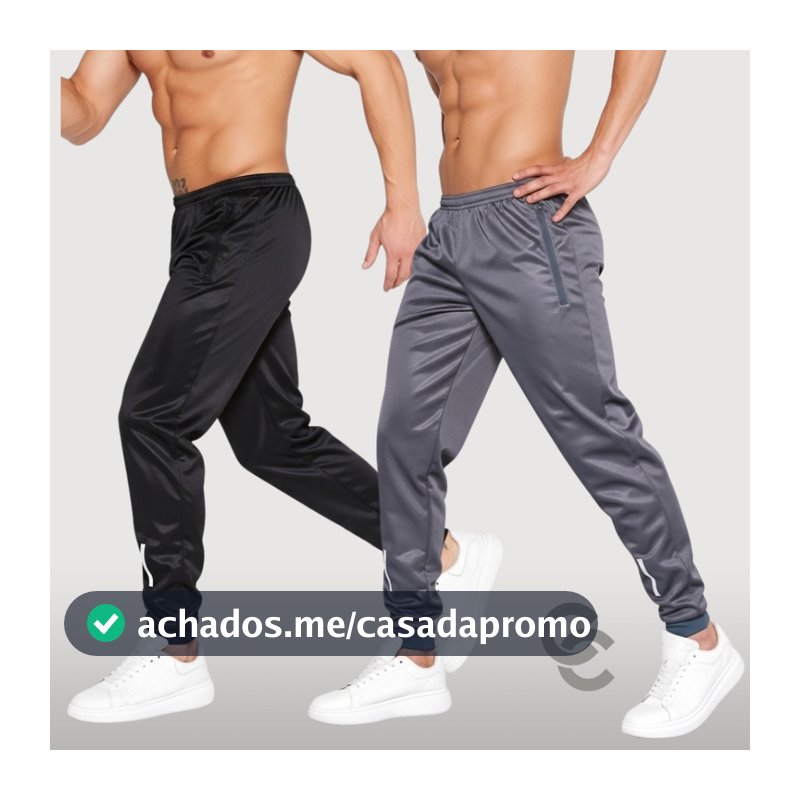 Kit 3 ou 2 Calça Jogger Adulto Chimpa Masculina Flanelado