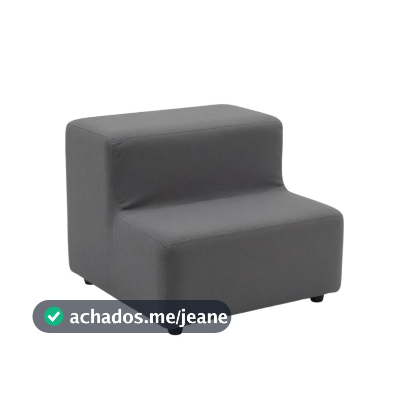 Escada Estofada Escadinha 2 Degraus Para Pet Gato Cachorro Subir No Sofá Luxo Suede