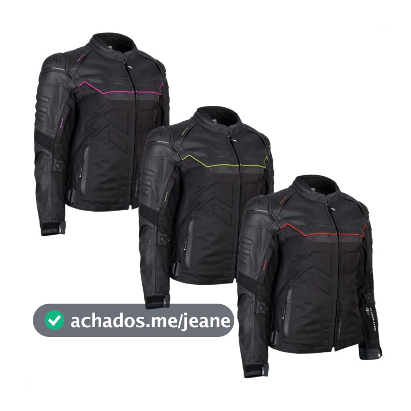 Jaqueta Moto Feminina TEXX Falcon V2 Lady Jaqueta em Couro Com forro térmico integral removível