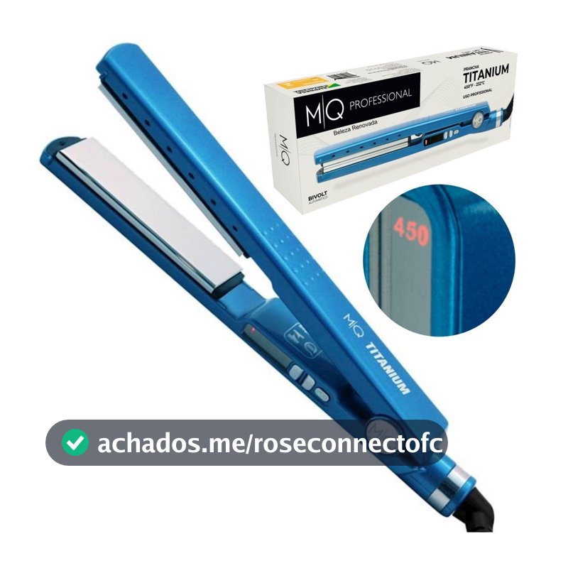 Prancha Mq Chapinha Profissional Titanium 450 F Bivolt