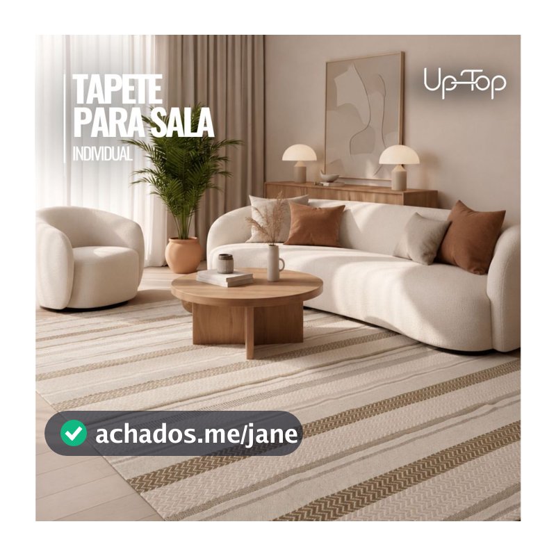 Tapete de Sala 100% algodão. Grosso e muito macio, pode ser lavado na máquina!