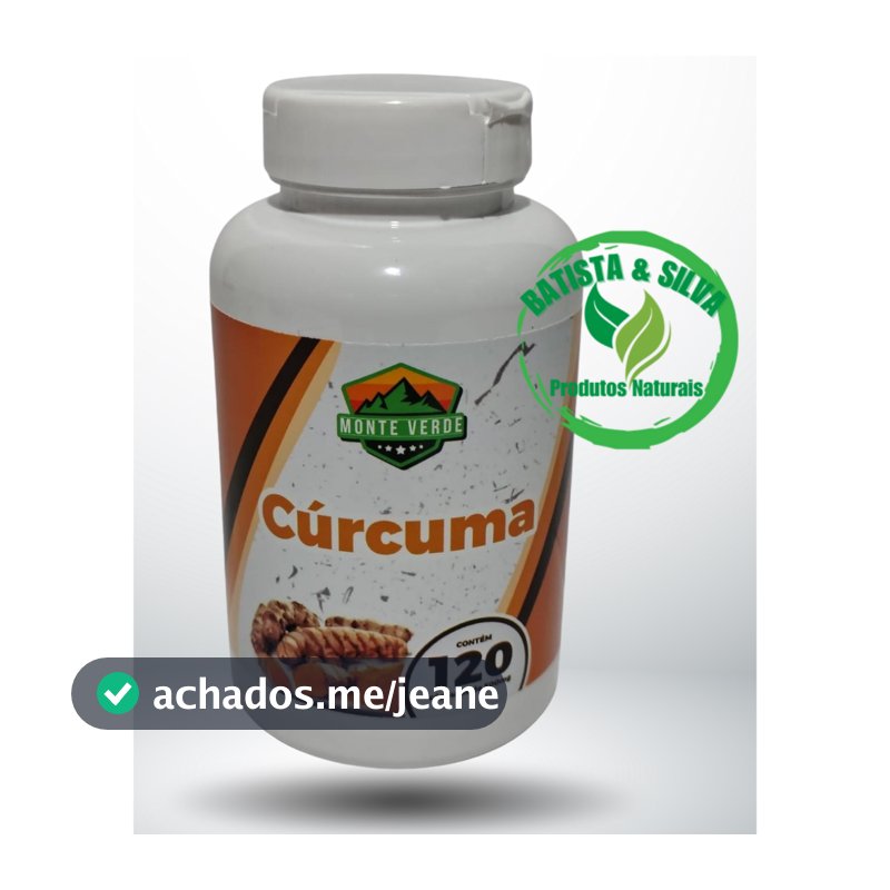 Suplemento Alimentar - CÚRCUMA 120 Capsulas de 500mg