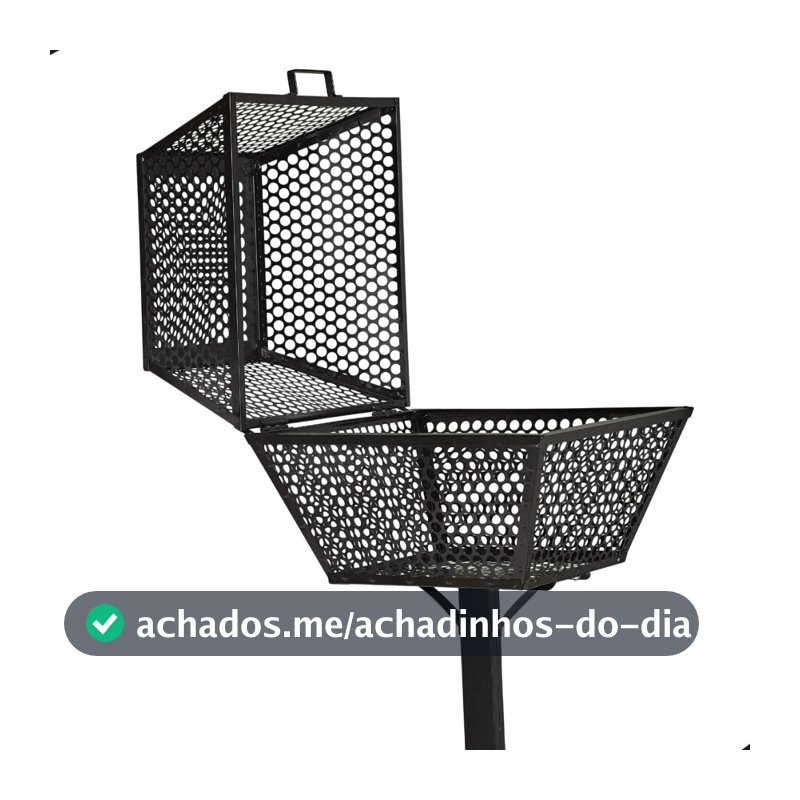 Lixeira De Calçada Externa Embutir Grande Tampa Resistente