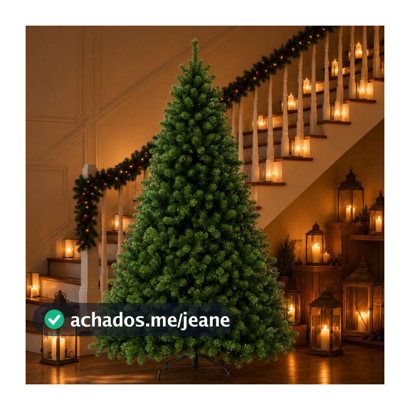 Arvore de Natal Pinheiro Luxo Verde Realista com Galhos Cheio Volumoso 380 480 650 galhos