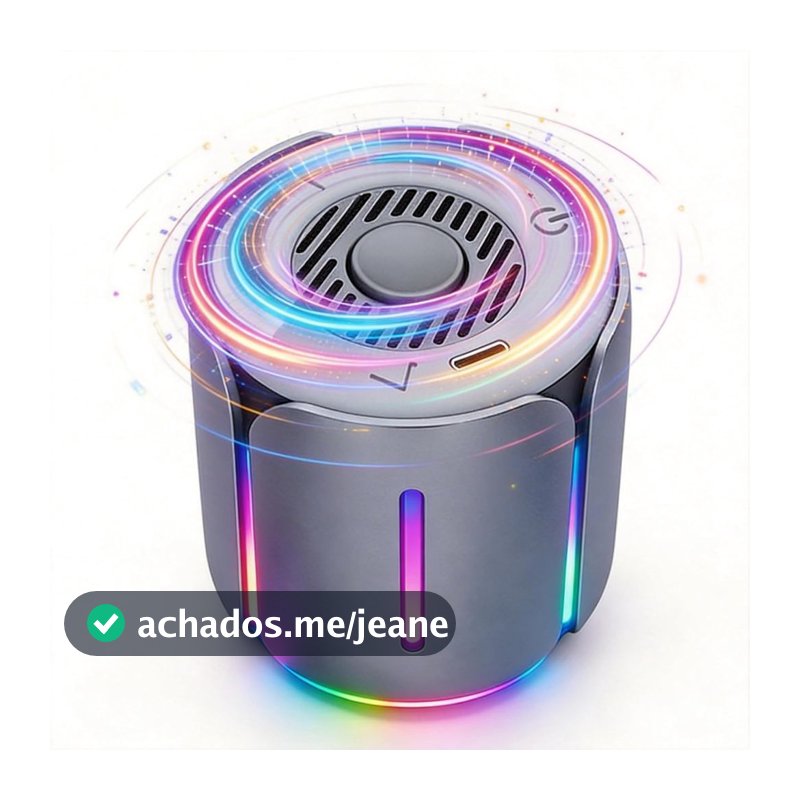 Caixa de Som Bluetooth Interativa com Luz RGB – Giroscópio de Metal para Mesa, Caixa de Som Portátil com Luz Noturna LED