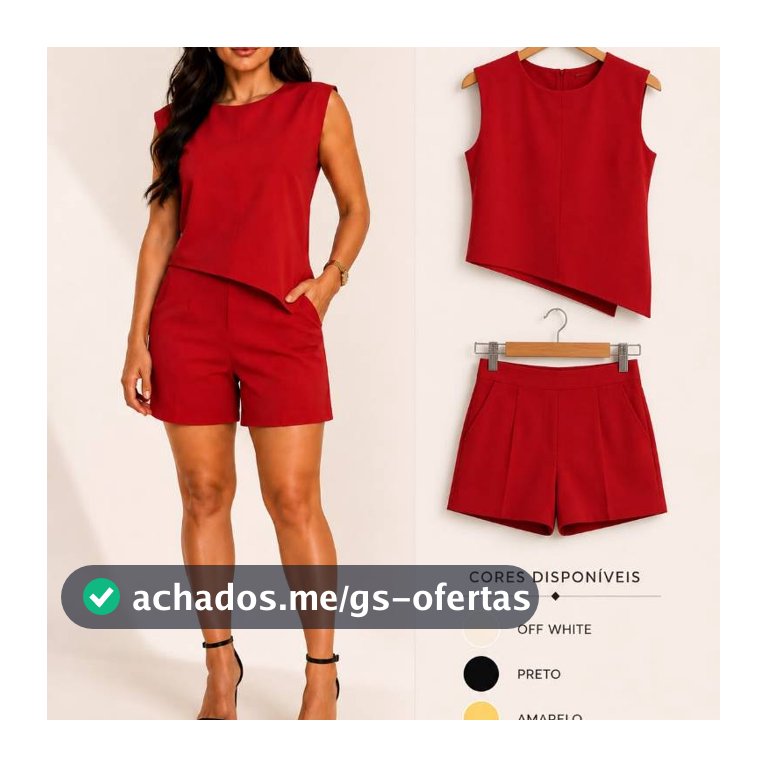 Conjunto Alfaiataria Feminino Assimetrico Bicudo  conjunto femenino  Conjuntos roupas femininas conjuntos P ao GG