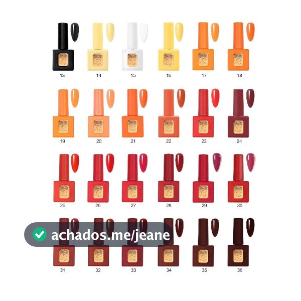 Esmalte Gel  De Unha ANVISA VERMELHO FREE TPO/DMPT/Outono TONS TINTINNAIL Coleção Love story 12ml