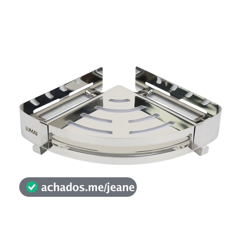 Lumai Suporte Shampoo Canto Banheiro Box Inox 304 Prateleira Cantoneira Porta Sabonete Organizador