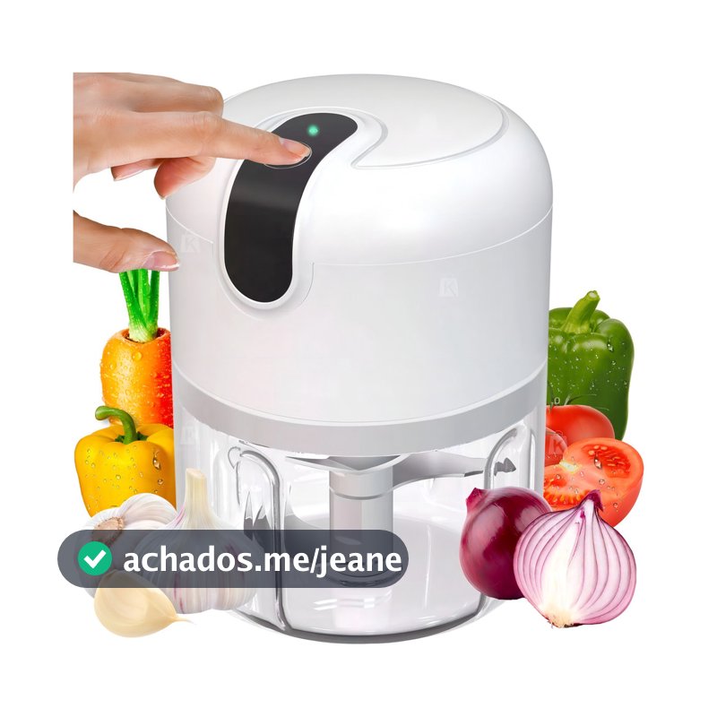 Triturador Mini Processador De Alimentos Multifuncional Cor