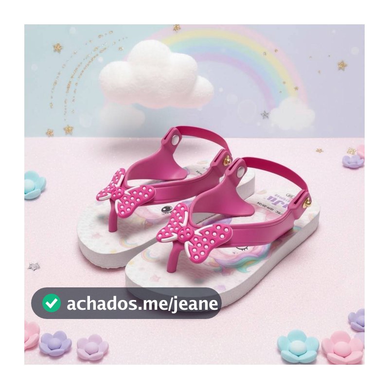 Chinelo com elástico bebê menina sandália verão infantil Juju Shoes