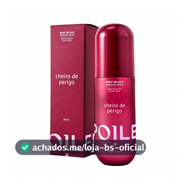 Body Splash Cheiro de Perigo 200ml Spoiler Fragrância Feminina Perfumada Marcante para Dia e Noite