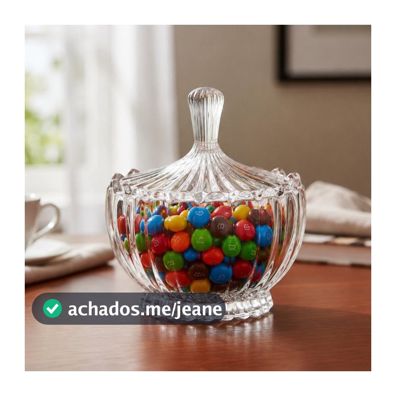 Bombonieres 200ml Elegantes De Vidro com Tampa para Doces e Guloseimas