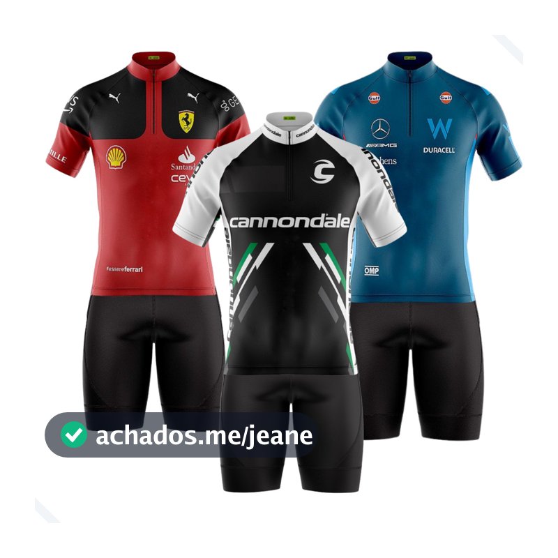 CONJUNTO CICLISMO MASCULINO BERMUDA E CAMISA PRO TOUR COM BOLSOS UV50+