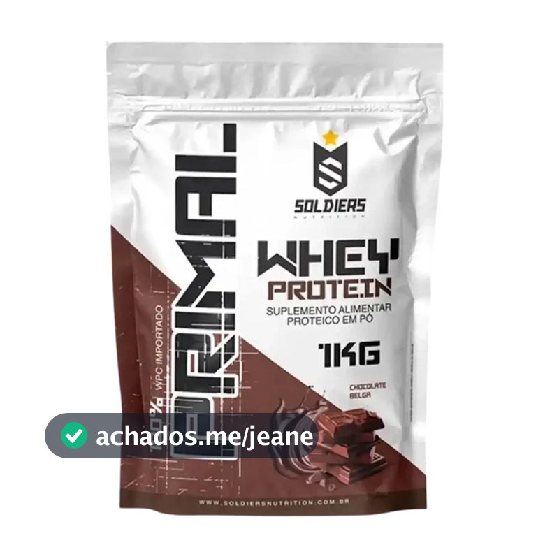 Whey Protein Primal 1kg Importado Soldiers Nutrition Suplemento Proteína Muscular