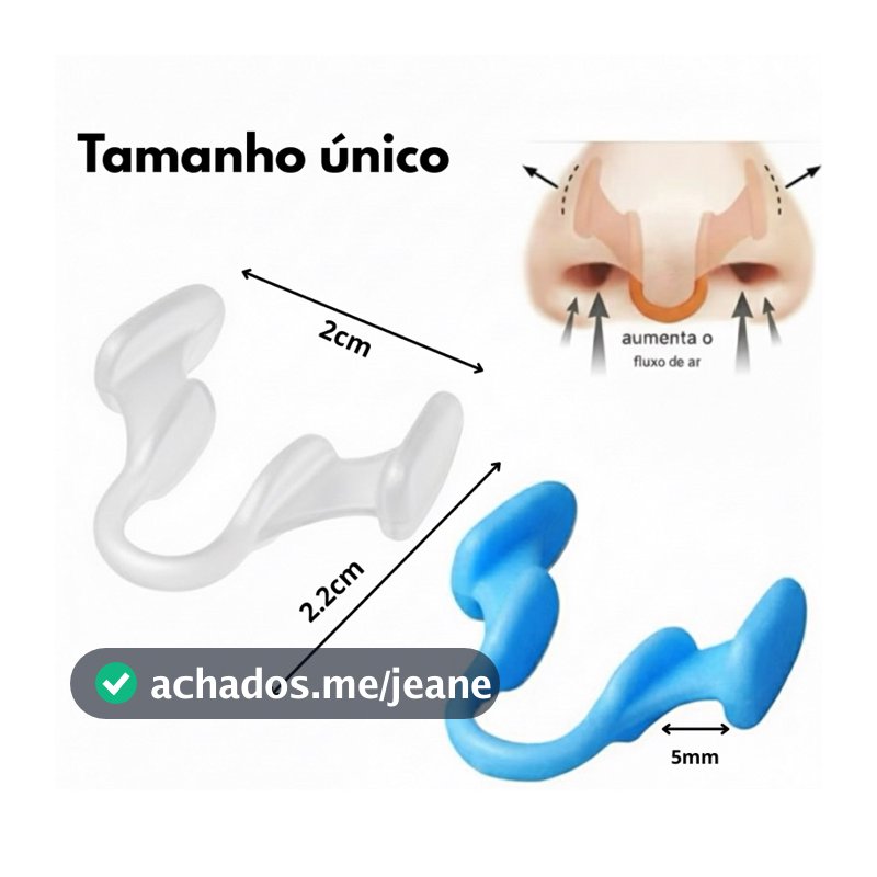 Dilatador Nasal Anti Ronco apneia do sono Silicone Durma melhor