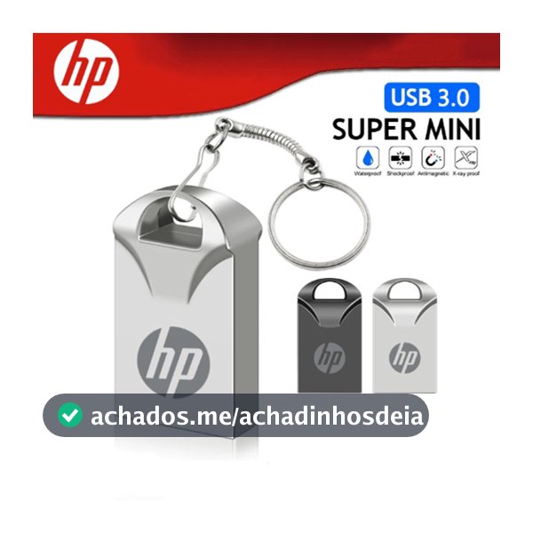 HP Metal Mini USB Flash Drives 1GB 2GB 4GB 8GB 16GB 32GB 64GB 128GB 2TB Pen Drive Memória De Alta Velocidade Varanda Arm
