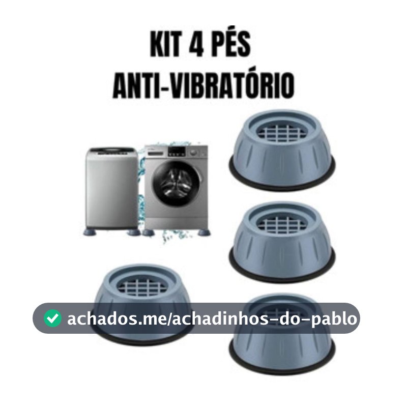 4 Pé Lava E Seca Secadora Geladeira Anti Vibração Fogão Máquina Lavar Frontal Nivelador 4 Peças