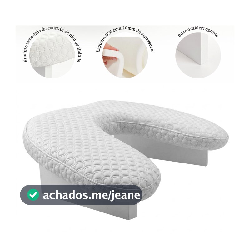 Suporte Apoio De Braço Mãos Manicure Almofada Ergonômica + Opcional Suporte De Celular