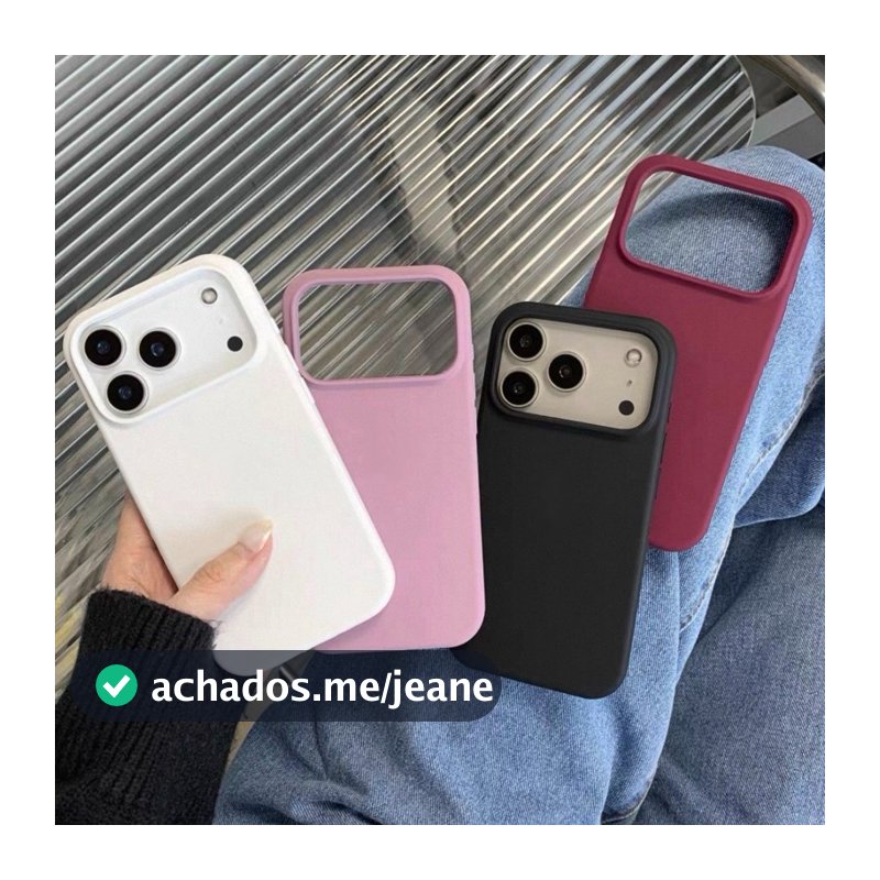 Capinha Case Silicone Aveludada Para iPhone 17/17Pro/17Promax Premium