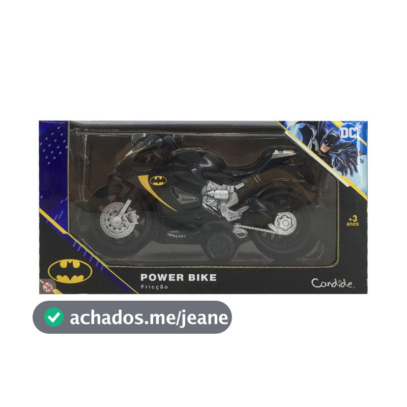 Veiculo moto de fricção - Power Bike Batman