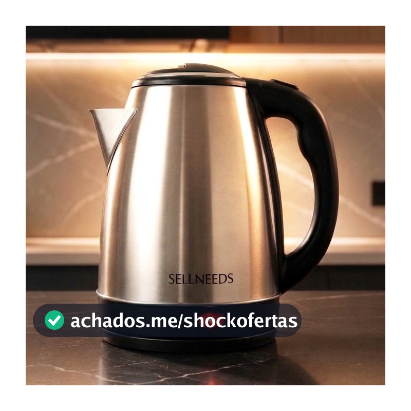 Chaleira Elétrica Jarra Café Chá Inox 110v