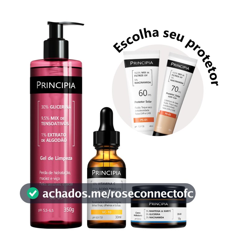 Principia Kit Essencial GL-03 + CH + VC + PS-01 FPS 60 ou PS-05 FPS 70