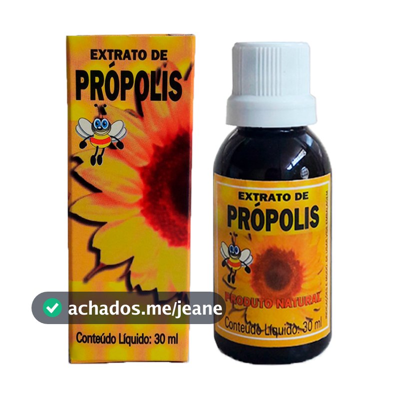 Extrato de Própolis Gota 30ml Concentração 20%