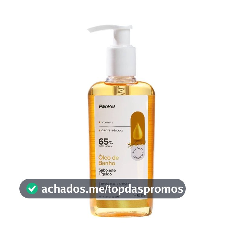 Sabonete Líquido Corporal E Óleo De Banho Panvel 200ml