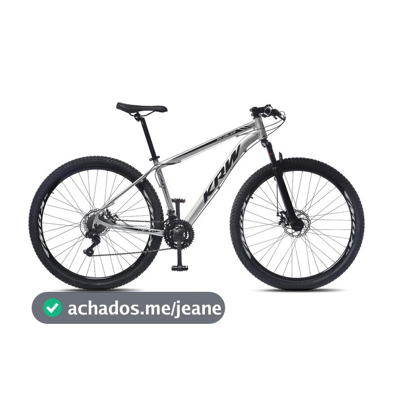Bicicleta Aro 29 KRW Alumínio 21 Velocidades Marchas Freio a Disco Suspensão Mountain Bike X41