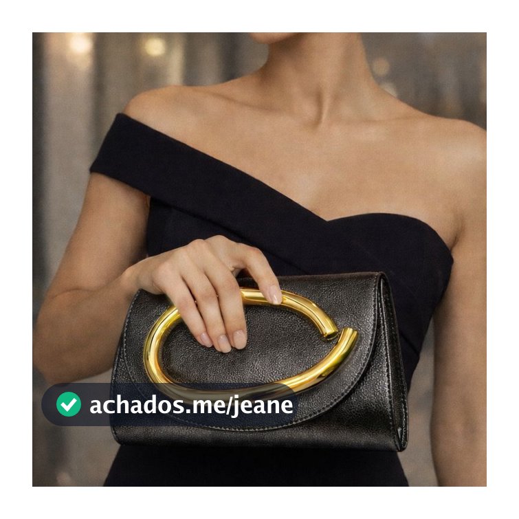 Bolsa Clutch Feminina Dourada Luxo Festa Casamento Elegante