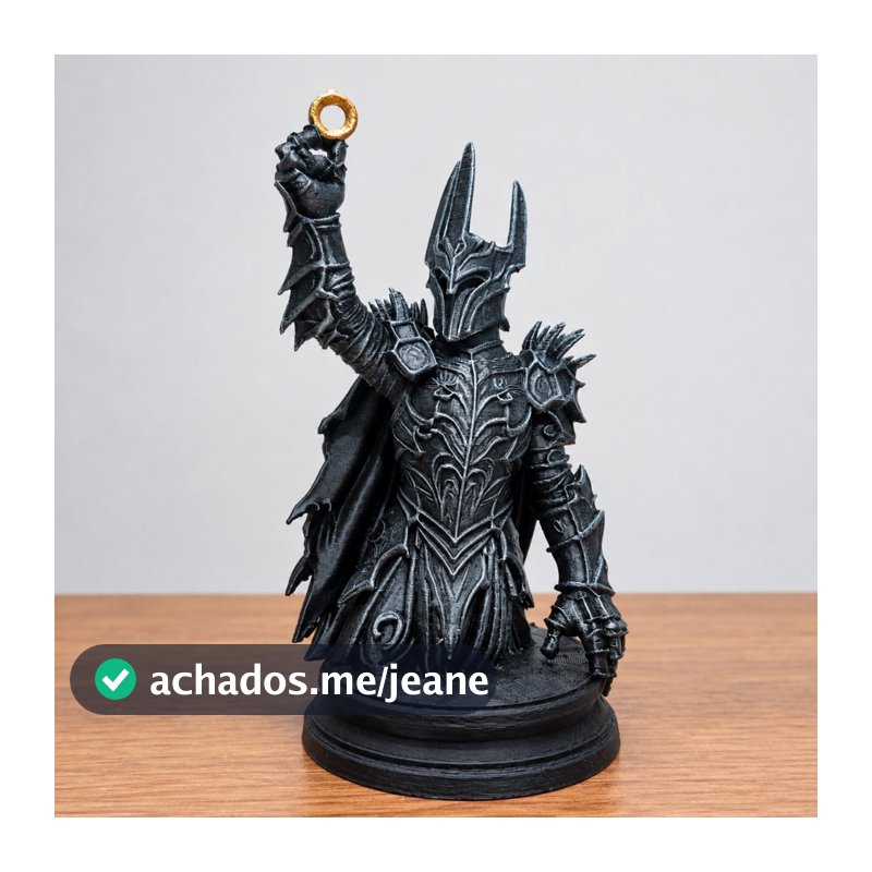 Sauron – Busto Decorativo | O Senhor dos Anéis | Um Anel | Fantasia Medieval | Impressão 3D