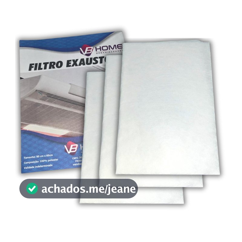 Filtro Para Coifa e Depurador Manta Retém Gordura Cozinha