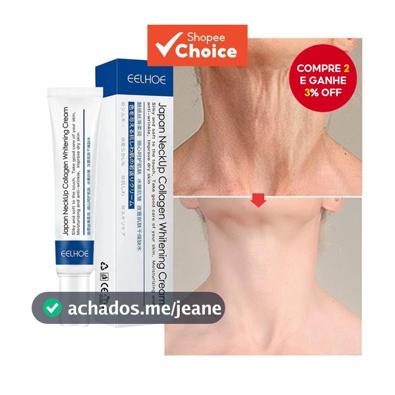 EELHOE 20g Neck Collagen Cream-Fórmula Reafirmante Hidratante Para Diminuir Linhas E Modelar O Contorno Do Pescoço